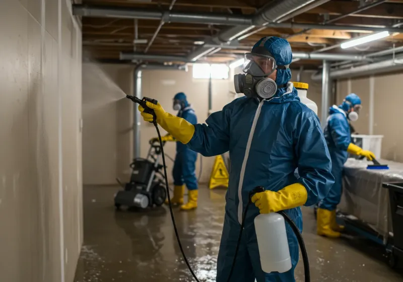 Basement Sanitization and Antimicrobial Treatment process in Kenai, AK