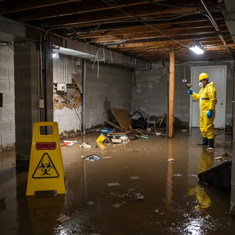 Flooded Basement Electrical Hazard in Kenai, AK Property